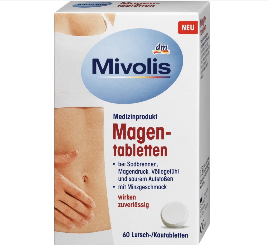 قرص معده میوولیس ۶۰ عددی, Mivolis Magentabletten, 60 St