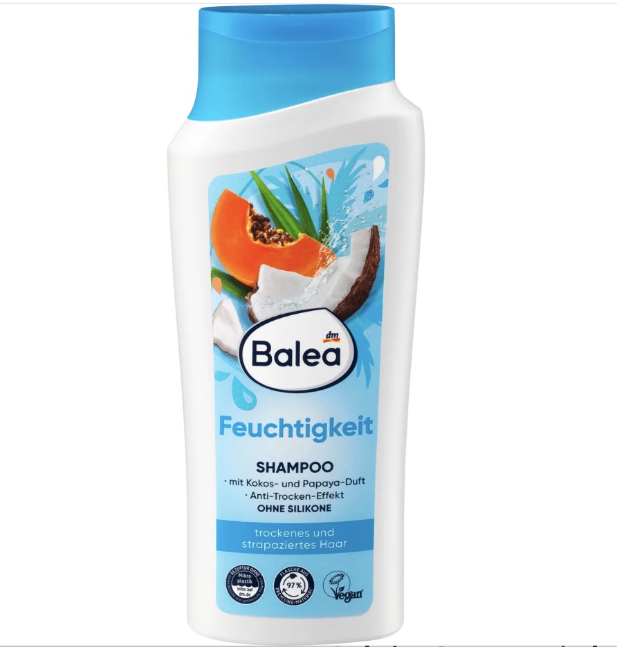 شامپو مخصوص موی خشک باله آ ۳۰۰ میلی لیتر. Balea Shampoo Feuchtigkeit, 300 ml