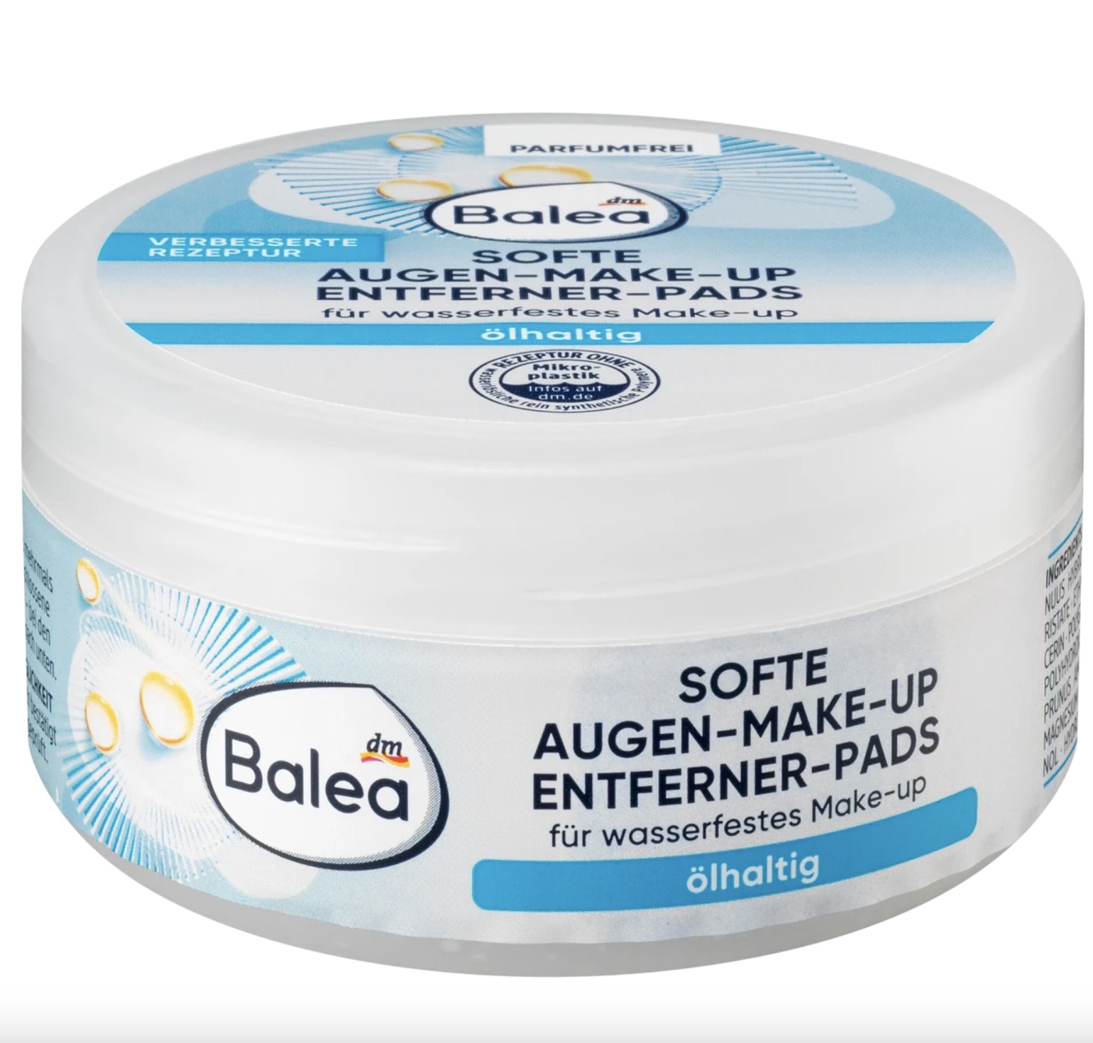 پد پاک کننده آرایش چشم حاوی روغن 50 عدد. Augen-Make-up Entferner-Pads ölhaltig, 50 St