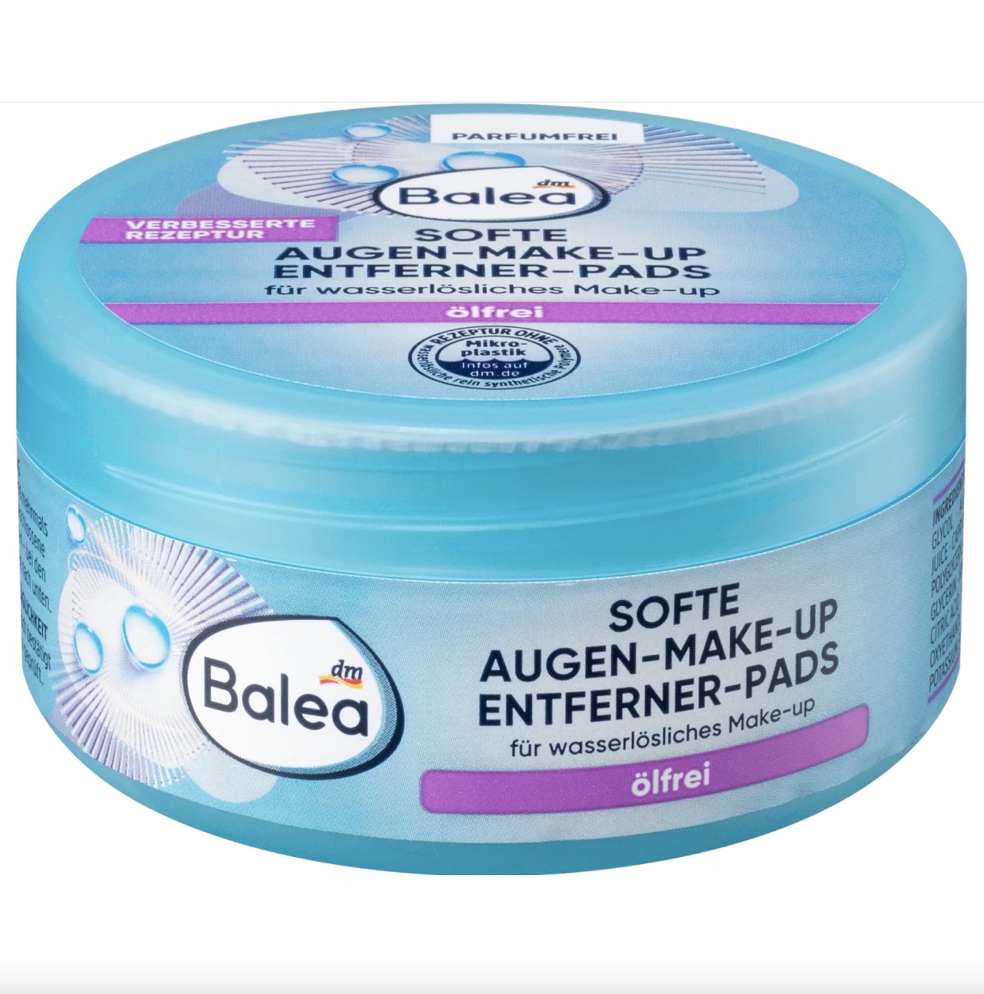 پاک کننده آرایش چشم بدون روغن 50 عدد. Augen Make-up Entfernerpads ölfrei, 50 St