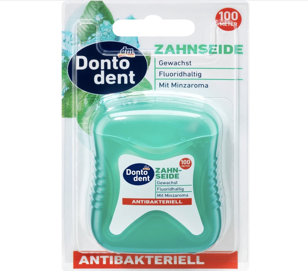 نخ دندان آنتی باکتریالدنتودنت 100 متر, Dontodent Zahnseide antibakteriell, 100 m