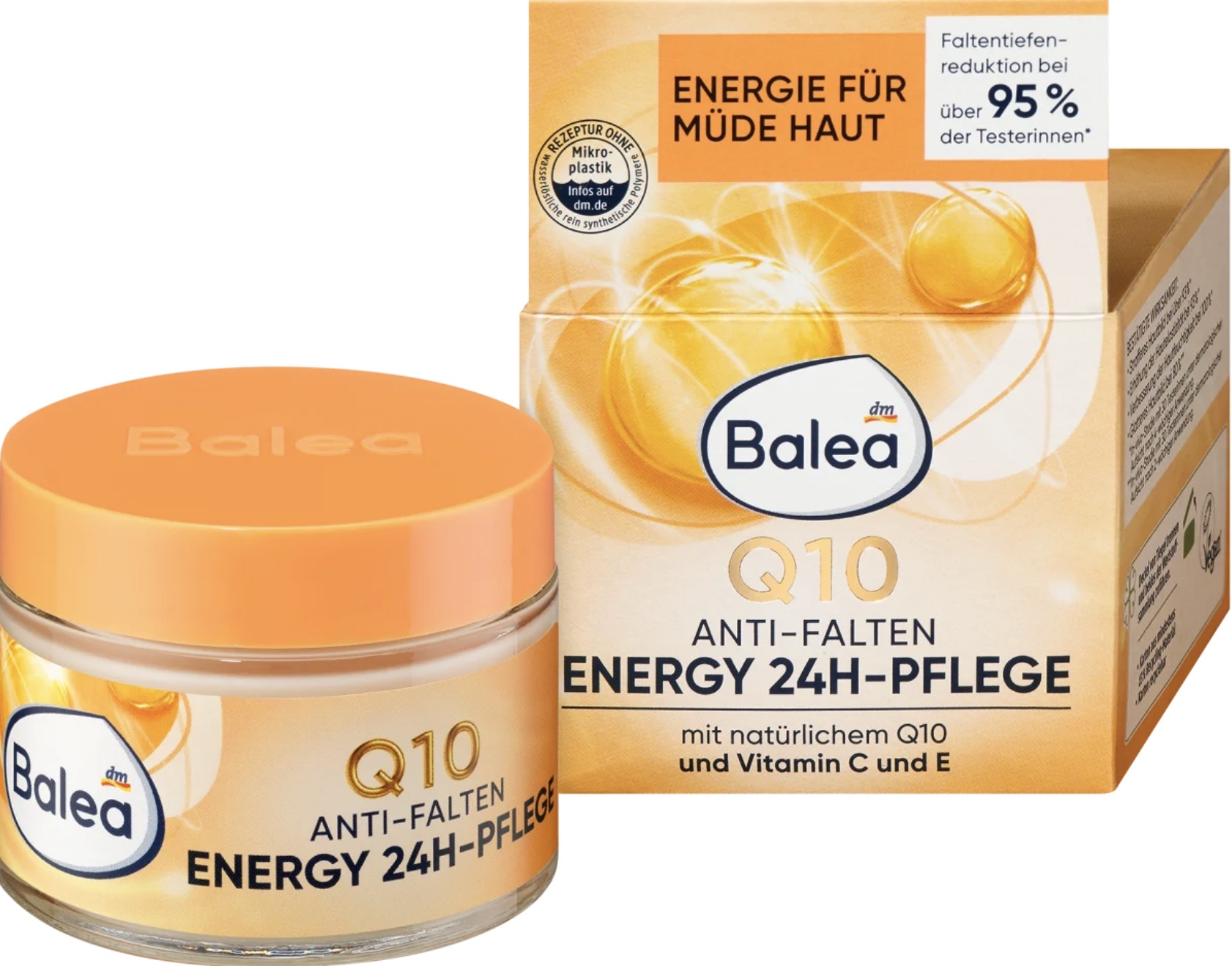 کرم صورت Q10 ضد چروک مراقبت 24 ساعته 50 میلی لیتر. Gesichtscreme Q10 Anti-Falten Energy 24H-Pflege, 50 ml