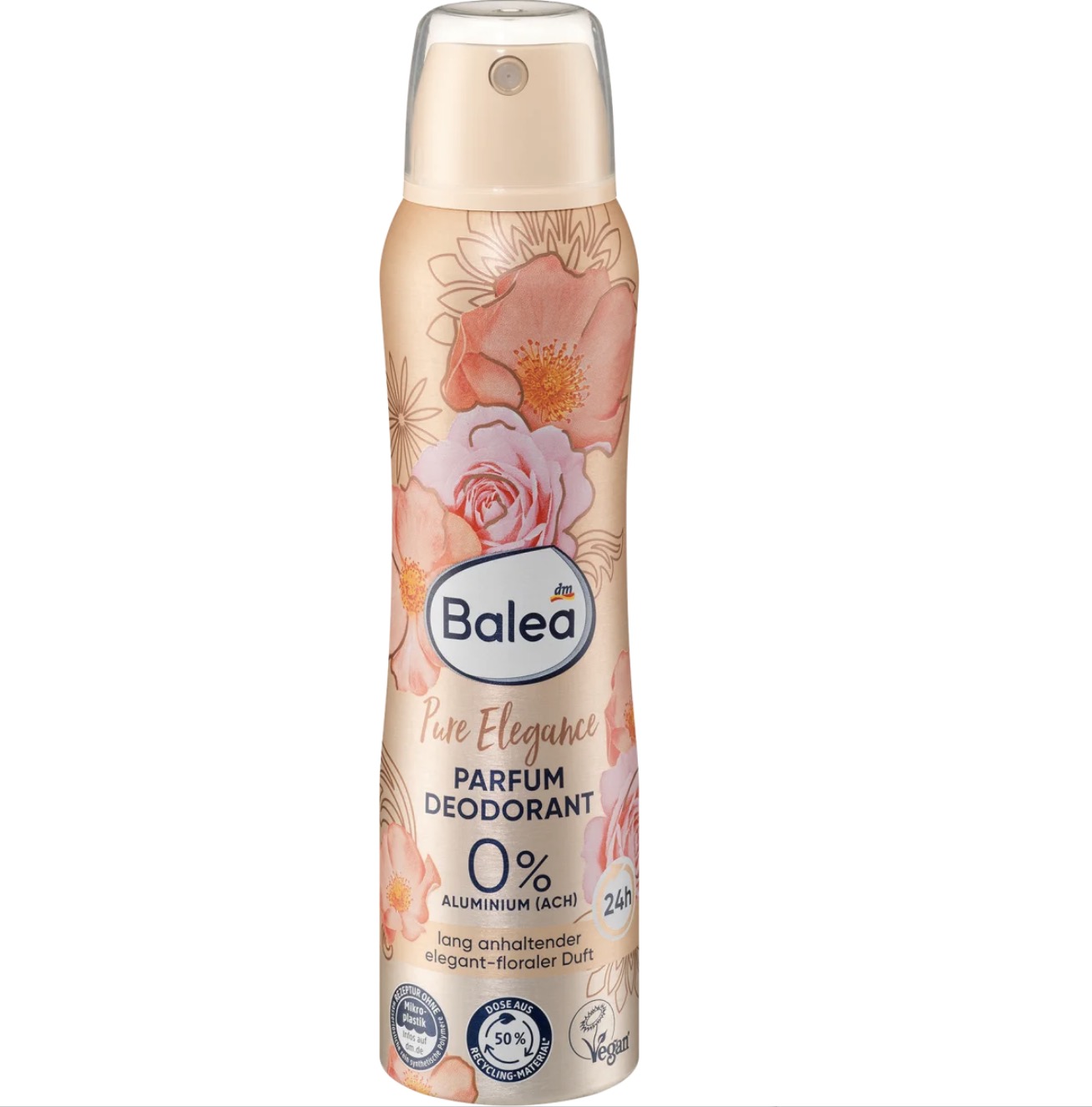 اسپری دئودورانت ۲۴ ساعته باله آ. Balea Deospray Parfum Deodorant Pure Elegance, 150 ml