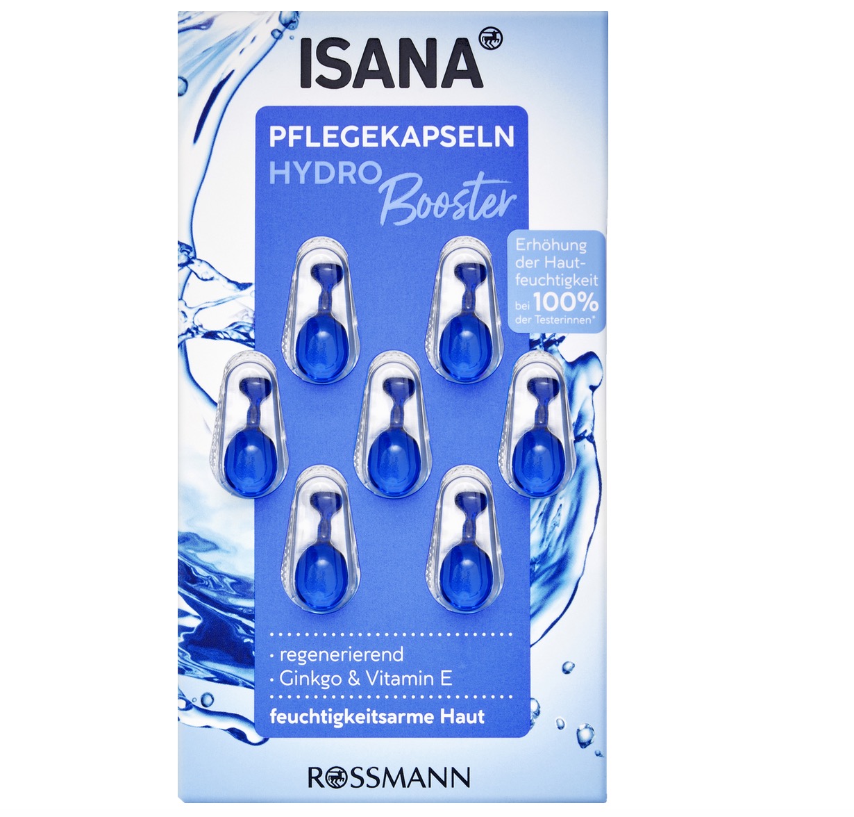کپسول‌های  بازسازی‌کننده مراقبتی آبرسان ISANA, Hydro Pflegekapseln