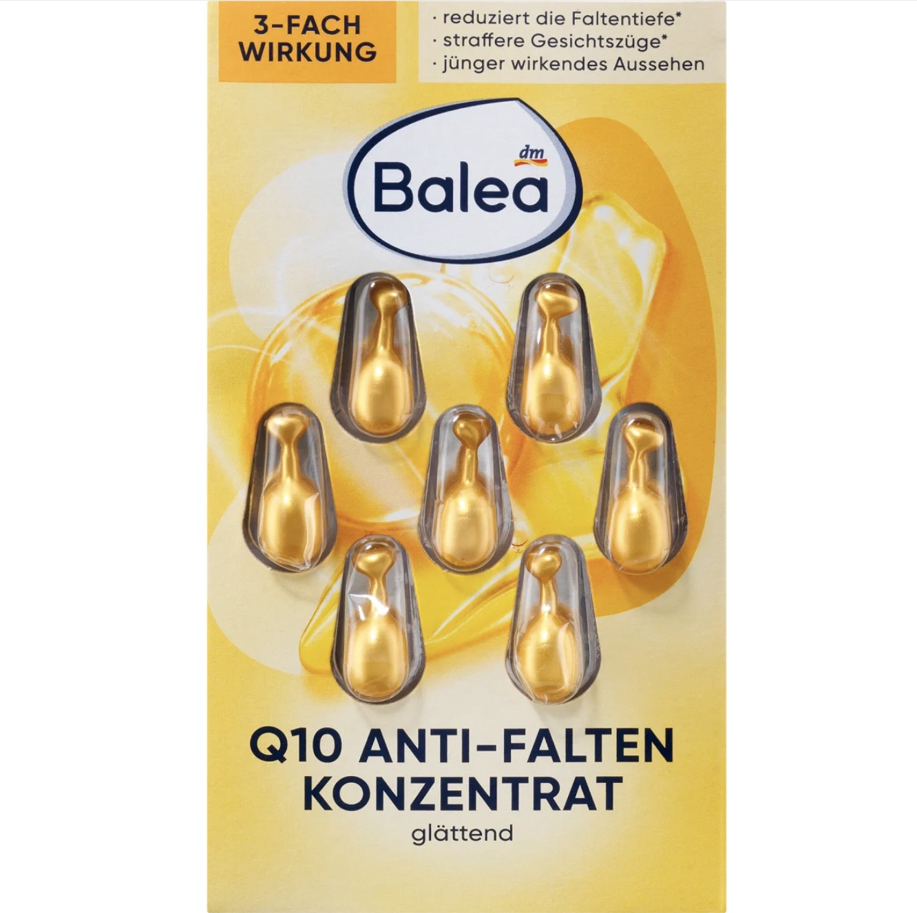 کنسانتره Q10 ضد چروک ۷ عددی. Konzentrat Q10 Anti-Falten, 7 St