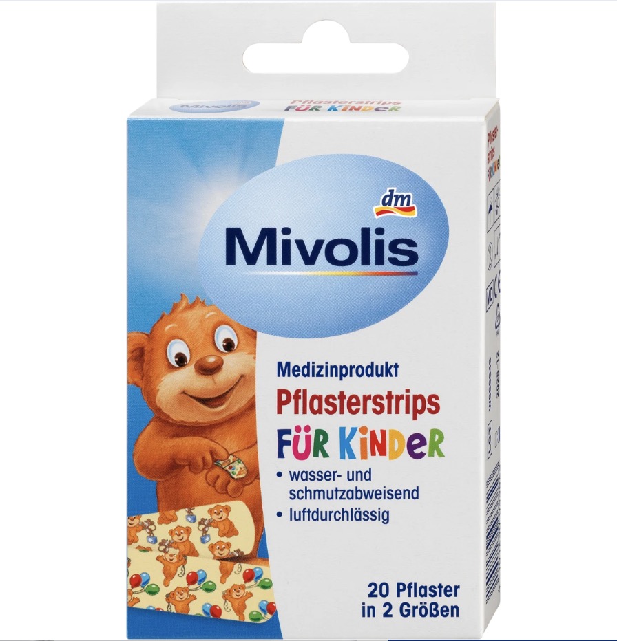 چسب زخم کودک ۲۰ عددی, Mivolis Pflasterstrips für Kinder, 20 St