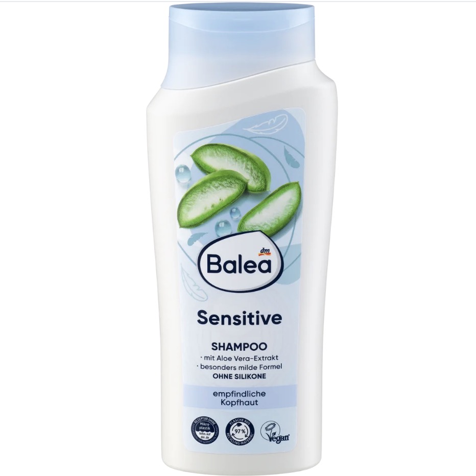 شامپو پوست سر حساس و ضد خارش ۳۰۰ میلی لیتر .Balea Shampoo Sensitive, 300 ml