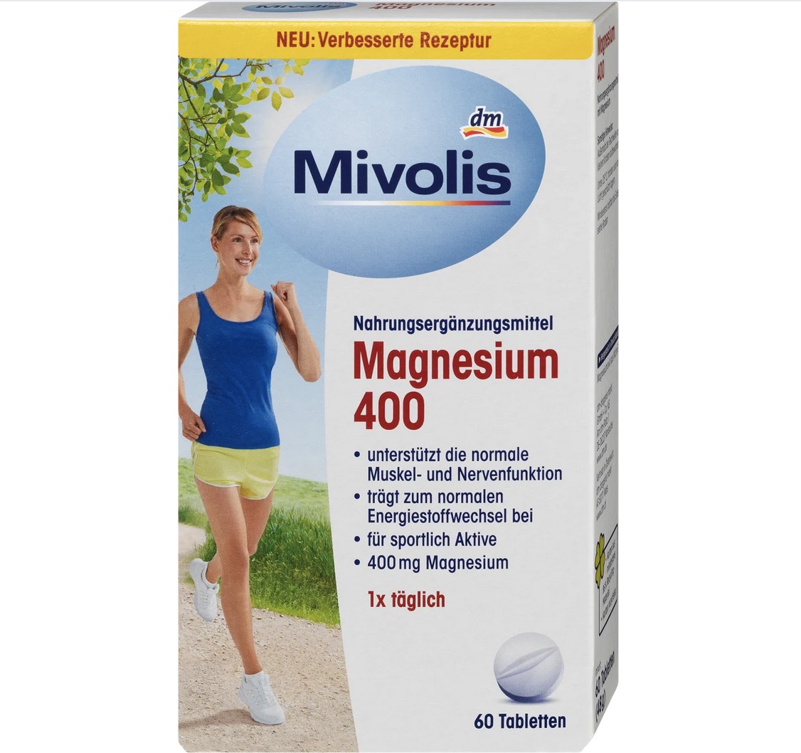 قرص منیزیم ۴۰۰، ۶۰ عددی. Mivolis Magnesium 400 Tabletten 60 St, 48 g